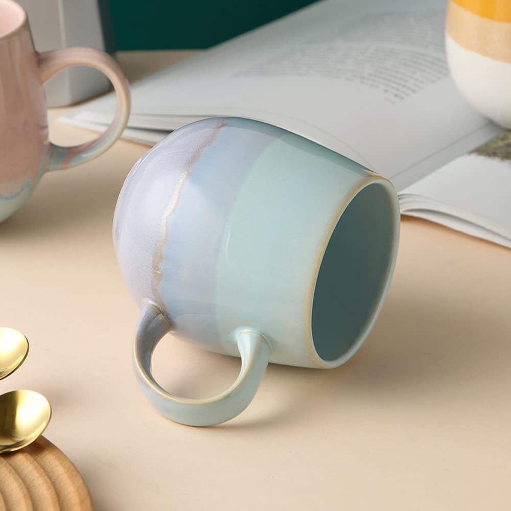 Large Coffee Mugs Set for women with Lids and Spoons 16 oz, Ceramic big coffee  mug for men set of 2,Funny Tea Cups couple mug matching mug for Friends  Engagement Wedding Gifts